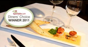 Open Table Diners Choice Award 2011